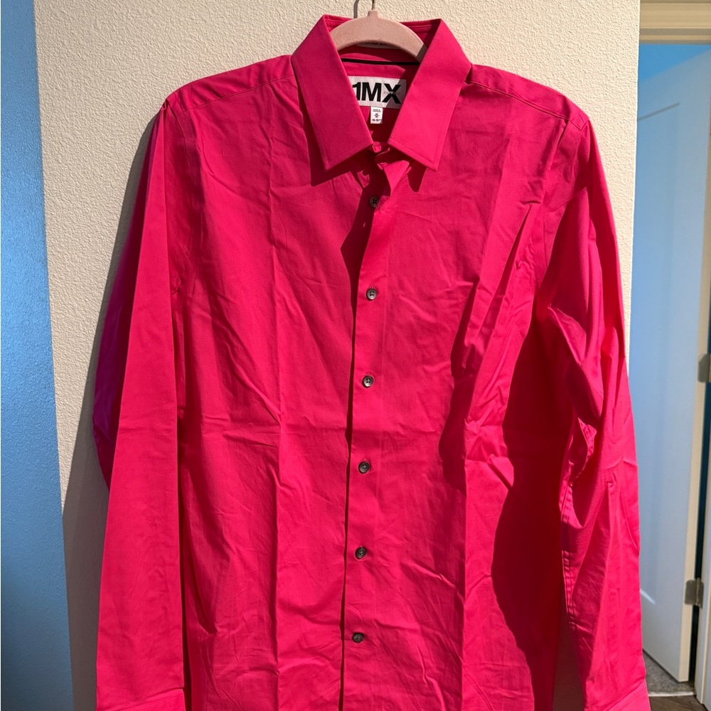 Men's Magenta Dress Shirt